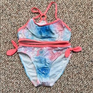 Colorful Mermaid Kids Swimsuit- 6/6X